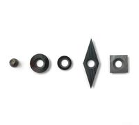Lot de 8 inserts professionnels en carbure pour tour à bois, comprend des outils carrés et ronds pour tous les besoins de travail du bois