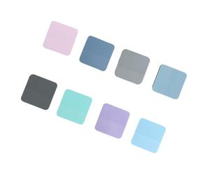 Lot de 8 intercalaires en plastique multicolores à coller automatiquement, parfaits pour les étudiants, les organisations professionnelles, les notes en plastique réinscriptibles