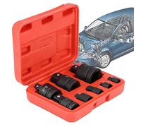 Lot de 8 Jeu de Douilles Adaptateurs, Adaptateurs de Convertisseur de Douilles à Chocs avec Un Boîtier en Plastique, Adaptateur Réducteur, Convertisseur de Douille en Acier Kit 1/4" 3/8" 1/2" 3/4" 1"