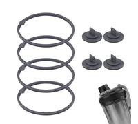 Lot de 8 Joints de Rechange pour Shaker à Protéines Électrique VOLTRX 24 oz, Joints en Silicone Joint d'Étanchéité Anti-Fuite Pièce de Rechange pour Couvercle de Bec Verseur Sans BPA