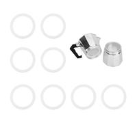 Lot de 8 joints en silicone de haute qualité pour cafetière compatible avec Bialetti Moka Express Femmes Espresso 2 Tasses