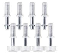 Lot de 8 kits de quincaillerie de porte à ressort pour porte d'armoire, guide supérieur, charnière pivotante, charnière pour placard de poche pliable
