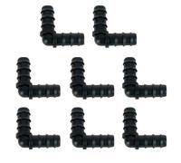 Lot de 8 kits de raccords cannelés d'irrigation goutte à goutte pour tuyau de 1,27 cm 16 mm de diamètre