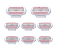 Lot de 8 lames de rasoir de rechange pour Gillette Venus ComfortGlide | Lame à 3 couches et tête pivotante, recharges de lames de rasoir extra lisses pour femme faciles à remplacer