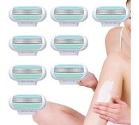 Lot de 8 lames de rasoir de rechange pour rasoir Gillette Venus Extra Smooth pour femme - Confortables et lavables - Design à 3 couches - Compatible avec le rasage Venus - Glisse sans effort - Facile