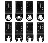 Lot de 8 lames de scie oscillantes - Outil multifonction compatible Ein-hell, Bo-sch,Dre-mel, Fe-in Multi-master - 34mm Outil Multifonction Lame De Scie Universelle Pour Bois Plastique