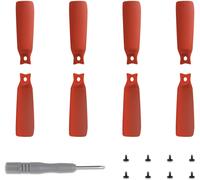 Lot De 8 Lames D'Hélices Légères Compatibles Avec Dji Flip À Dégagement Rapide, Accessoires D'Hélices Légères Pour Caméra Vlog (Rouge)[Camera1275]