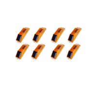 Lot de 8 Lampes D'Avertissement Solaires, Lampe Stroboscopique Solaire Lumineuse, Base Magnétique, Balise LED Étanche, Lumière de Sécurité pour