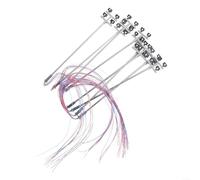 Lot de 8 lampes de rue LED à l'échelle 1:87 HO OO, accessoires d'éclairage de stade 3 V, matériau ABS pour les mises en page, décoration de jardin et de scène