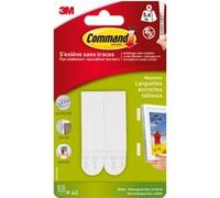 Lot de 8 languettes adhésives Tableaux, blanc