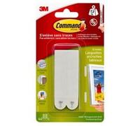 3M Bandes de montage d'images Command blanc Contenu: 4 paire(s)
