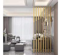 Lot de 8 lattes en bois - Séparateur de pièce moderne vertical - Séparateur d'espace réglable de 6 à 3 m - Colonnes décoratives - Séparateur d'espace élégant