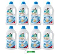Lot de 8 lessives Spuma Di Sciampagna Marseille - Lessive liquide hygiénique avec formule concentrée et lutte efficace contre les taches 27 lavages 1215 ml + porte-clés Beni Culinari gratuit