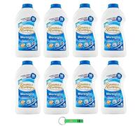 Lot de 8 lessives Spuma Di Sciampagna Parfum Marseille - Lessive liquide classique avec formule concentrée idéale pour tous les tissus 16 lavages 800 ml + porte-clés Beni Culinari gratuit