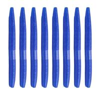 Lot de 8 leurres en caoutchouc - Pour pêche à la perche - Réutilisables - Simulation vivante - Pour l'eau douce et l'eau salée