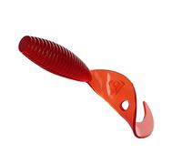 Lot de 8 leurres souples Mikado Twister - 51 mm - Drop Shod - Rouge