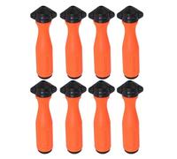 Lot de 8 limes de tronçonneuses ergonomiques précises pour 4-5 mm | Poignées de limes rondes pour tronçonneuses pour adultes, professionnels, amateurs et débutants