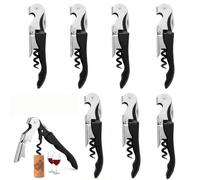 Lot de 8 Limonadier Professionnel, Ouvre Bouteille Vin 3 En 1 En Acier Inoxydable, Décapsuleur Avec Coupe Capsule Pliant, Couteau De Sommelier Pour Bar Restaurant Hôtel Maison Voyage