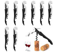 Lot de 8 Limonadier Professionnel, Tire Bouchon, 3 en 1 Tire Bouchon Sommelier, Couteaux de Sommelier en Acier Inoxydable avec Décapsuleur et Coupe-Capsule, Qualité Hôtel et RestaurantC