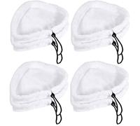 Lot de 8 Lingettes Microfibres pour Balai Vapeur H2O MOP Serpillère de Rechange pour Nettoyeur Vapeur Triangulaire Pads de Nettoyage