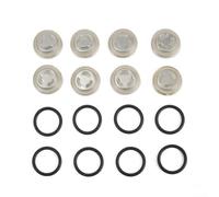 Lot de 8 liquides de frein en métal argenté pour fenêtre 18 mm