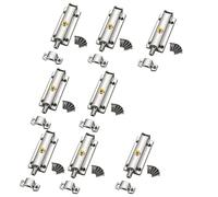 Lot de 8 loquets à ressort automatiques en acier inoxydable pour porte ouverte