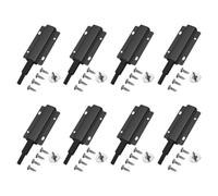 Lot de 8 loquets pratiques à pousser pour ouvrir les tiroirs et armoires invisibles pour portes et armoires à usage domestique