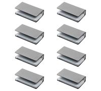 Lot de 8 loquets robustes en fer et verre réglables sans cadre pour loquet de porte, pièces de rechange