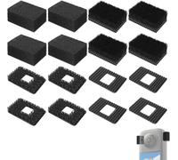 Lot de 8 manchons à vent pour appareil photo Insta360 X3/X4,4 microphones et 4 pare-brise,pour appareil photo et microphone,pour réduire le bruit du vent