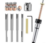 Lot de 8 mandrins tournants avec foret de 7 mm pour diverses tâches de travail du bois