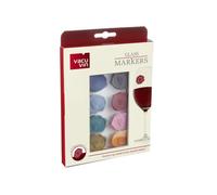Lot de 8 marques verres Grappes plastique 8.00x11.00 cm