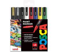 Lot De 8 Marqueurs À Peinture Pc-3m - 0,9-1,3 Mm - Coffret Cadeau[Z2949]