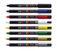 Lot De 8 Marqueurs Posca Pc-1mr Pointe Extra-Fine Calibrée