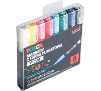 Lot de 8 marqueurs UNI PC-1M POSCA - idéal pour les créations artistiques et le bricolage Découvrez des couleurs uniques et une finition permanente qui donneront vie à vos projets