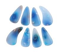 Lot de 8 médiators en forme de cithare pour doigts de guitare