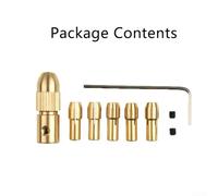 Lot de 8 mini mandrins de perceuse électrique avec colliers de serrage de 0 53 mm compatibles avec perceuse électrique et mini outils à main