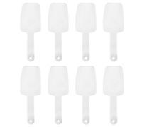 Lot de 8 mini pelles à glace en plastique PP pour aliments, noix, farine, desserts, usage domestique et cuisine. Outils de cuisine portables, durables et légers, parfaits pour les