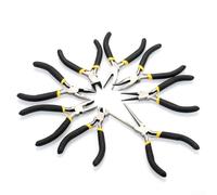 Lot de 8 mini pinces de 11,4 cm pour le travail de fil, les perles, les travaux manuels, la fabrication de bijoux de précision