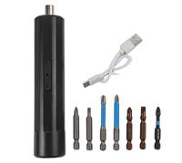 Lot de 8 mini tournevis électriques sans fil avec batterie de 260 mAh et charge de type C, couple réglable pour bois, plastique, aluminium