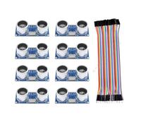 Lot de 8 modules à ultrasons compatibles avec HC-SR04, module à ultrasons, capteur de distance, prend en charge 3,3 à 5 V pour Arduino UNO, robot, XBee, ZigBee, etc.
