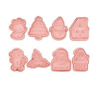 Lot de 8 moules à biscuits de Noël pour décoration de gâteaux
