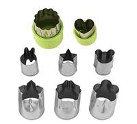 Lot de 8 moules à biscuits en métal faits à la main en acier inoxydable, moules à sandwich avec formes mignonnes pour la cuisson des biscuits, du pain