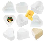 Lot de 8 moules à fromage, passoire, moule à fromage, moule à fromage en forme de cœur 0,3 l