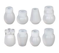 Lot de 8 moules en silicone pour pot de fleurs en résine époxy pour vase et support