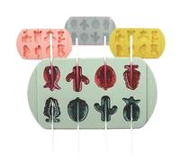 Lot de 8 moules en silicone pour sucettes, chocolat, fromage, sucettes, accessoires de décoration de gâteaux (8 poudres)