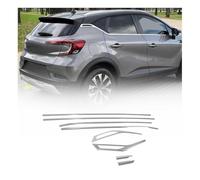 Lot de 8 moulures de fenêtre pour Renault Captur 2020-2025 - En acier inoxydable chromé