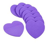 Lot de 8 notes adhésives violettes en forme de cœur - Jolies notes adhésives pour le bureau et la maison