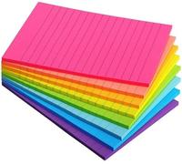 Lot De 8 Notes Autocollantes 8 Couleurs Pour Fournitures Scolaires, Bureau, Maison (Lot De 8, 45 Feuilles/Bloc De 10 X 15 Cm)[X996]