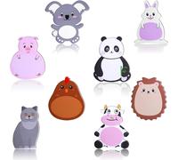 Lot De 8 Notes Autocollantes Mignonnes,240 Feuilles De Blocs Notes Auto Adhésifs Animaux De Dessin Animé Kawaii Memo Notes Pad Marqueurs Drapeaux Tab Pour L'école Bureau Cadeaux