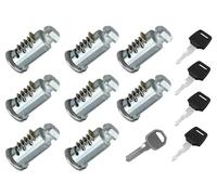 Lot de 8 noyaux de verrouillage compatibles avec les barres de toit, remplacent les cylindres de serrure Thule à une clé, cylindre à clé pour porte-vélos, coffre de toit